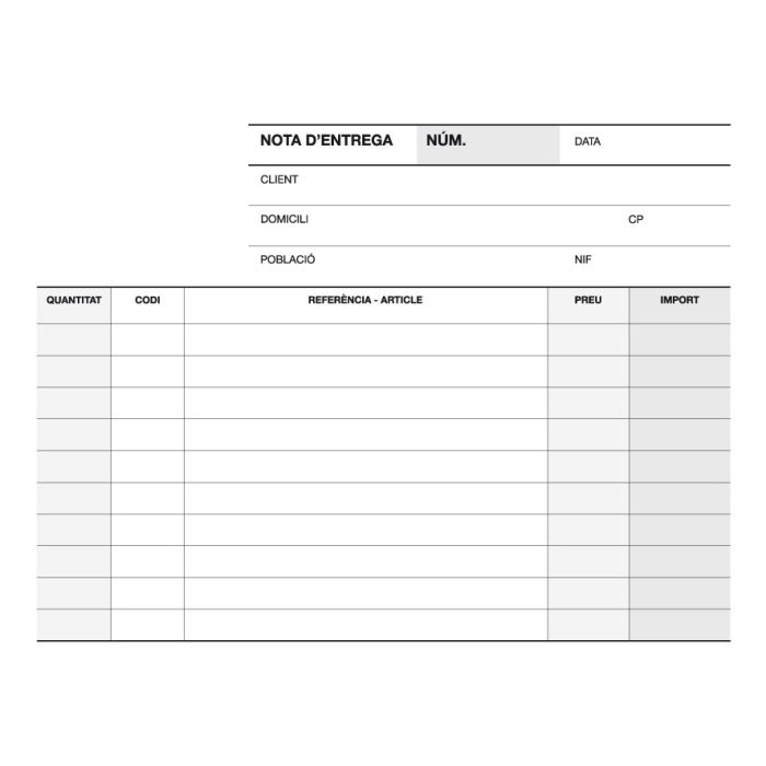Apli Talonario Entrega 1/8 Apaisado Duplicado - Formato Apaisado - 2 Copias - Numeracion Secuencial - Papel Autocopiativo - Catalogo de Productos - Blanco