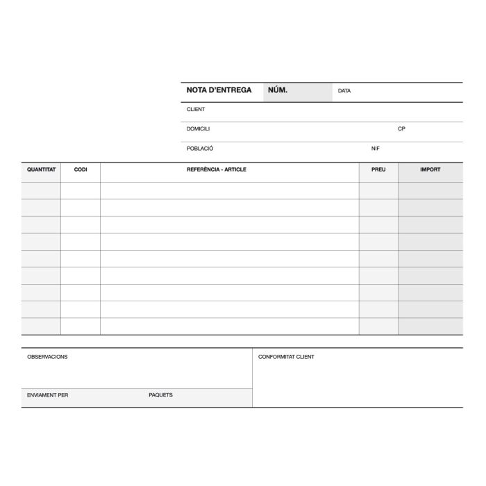 Apli Talonario Entrega 1/4 Apaisado Duplicado A-49 - Formato Apaisado - Duplicado - Numeracion Secuencial - Papel Autocopiativo - Color Blanco