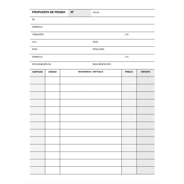 Apli Talonario Pedido 1/4 Natural Lito A-27 - Papel Autocopiativo - 25 Juegos por Talonario - Numeracion Secuencial - Tamaño 1/4 - Natural