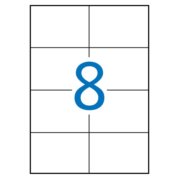 Apli Etiquetas Blancas Permanentes 105.0 x 74.0mm 10 Hojas