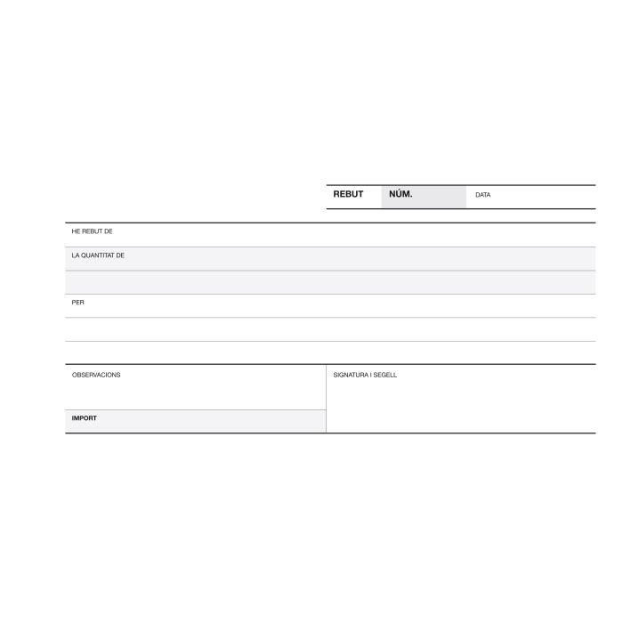 Apli Talonario Recibo 1/3 Apaisado Duplicado A-60 - Papel Autocopiativo - Numeracion Secuencial - 3 Copias - Blanco