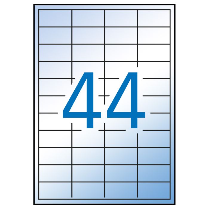 Apli Etiquetas Translucidas Resistentes Intemperie 48.5 x 25.4mm 100 Hojas