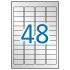 Apli Etiquetas Metalizadas Plata 45.7 x 21.2mm 100 Hojas