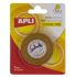 Apli Cinta Adhesiva Doble Cara 7mm x 10m - Facil de Cortar y Aplicar - Adhesion Fuerte y Duradera - Transparente Transparente
