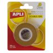 Apli Cinta Adhesiva Doble Cara 30mm x 10m - Facil de Cortar y Aplicar - Adhesion Fuerte y Duradera - Transparente Transparente