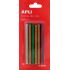 Apli Recambio de Barras de Adhesivo Termofusible - Ø7.5mmx10cm - Colores Surtidos con Purpurina - Precision y Limpeza - Compatible con Pistolas de Ø7.5mm - Ideal para Manualidades y Bricolaje