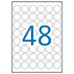 Apli Etiquetas Blancas Permanentes Ø 30.0mm 25 Hojas