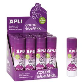 Apli Barra Pegamento Adhesivo - 21g - Facil Aplicacion - No Toxico - Transparente
