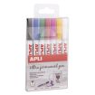Apli Rotuladores Tinta Permanente Punta Fina - 1-2mm - Pack 7 Colores - Base Aceite - Larga Duracion - Resistente Al Agua - Soporta Hasta 60°C - Multisuperficies