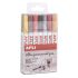 Apli Rotuladores Tinta Permanente Punta Fina - Pack 14 Colores - Base Aceite - Resistente Al Agua - Soporta Hasta 60°C