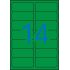 Apli Etiquetas Verdes Permanentes 99.1 x 38.1mm 20 Hojas