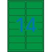 Apli Etiquetas Verdes Permanentes 99.1 x 38.1mm 20 Hojas