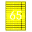 Apli Etiquetas Amarillo Fluorescente Permanentes 38.1 x 21.2mm 20 Hojas