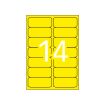 Apli Etiquetas Amarillo Fluorescente Permanentes 99.1 x 38.1mm 20 Hojas