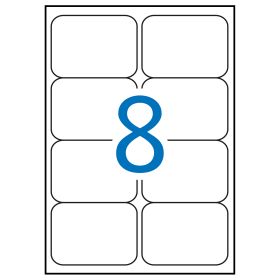 Apli Etiquetas Blancas Resistentes Intemperie 99.1 x 67.7mm 20 Hojas