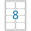 Apli Etiquetas Blancas Resistentes Intemperie 99.1 x 67.7mm 20 Hojas