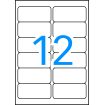 Apli Etiquetas Blancas Resistentes Intemperie 99.1 x 42.3mm 20 Hojas