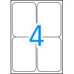 Apli Etiquetas Blancas Resistentes Intemperie 99.1 x 139mm 20 Hojas