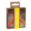 Apli Fluor Collection Clips - 100 Unidades - Colores Fucsia, Amarillo, Naranja y Turquesa - Caja de Carton Kraft con Eurohole - Recambio para Expositor Ref 15146