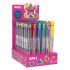 Apli Sweet World Gel Pen Expositor - 48 Boligrafos de Tinta Gel con Aroma a Frutas - 8 Colores Surtidos - 1mm de Grosor de Escritura - Resistentes y de Larga Duracion