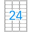 Apli Etiquetas Blancas Resistentes Intemperie 63.5 x 33.9mm 10 Hojas