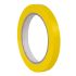 Apli Cinta Adhesiva Amarilla 12mm x 66m - Resistente al Agua y a la Intemperie - Facil de Cortar y Manipular - Ideal para Etiquetar y Marcar - Amarillo