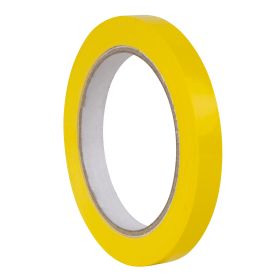 Apli Cinta Adhesiva Amarilla 12mm x 66m - Resistente al Agua y a la Intemperie - Facil de Cortar y Manipular - Ideal para Etiquetar y Marcar - Amarillo