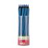 Apli Lapices Jumbo Fluor Azul - Triangulares de 5mm - Mejor Sujecion y Cobertura - Pack de 18 Unidades - Formato para Expositor
