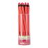 Apli Lapices Jumbo Fluor Rojos - 5mm de Grosor Triangular - 18 Unidades por Pack - Ideal para Mejor Sujecion y Mayor Cobertura en Un Solo Trazo - Formato Practico para Expositor