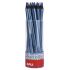Apli Lapices Jumbo Metallic Azul Metalizado - 5mm de Grosor Triangular - 18 Unidades por Pack - Ideal para Mejor Sujecion y Mayor Cobertura en Un Solo Trazo - Formato Practico para Expositor