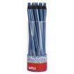 Apli Lapices Jumbo Metallic Azul Metalizado - 5mm de Grosor Triangular - 18 Unidades por Pack - Ideal para Mejor Sujecion y Mayor Cobertura en Un Solo Trazo - Formato Practico para Expositor