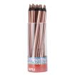 Apli Lapices Jumbo Metallic Bronce - 5mm de Grosor Triangular - 18 Unidades por Pack - Ideal para Mejor Sujecion y Mayor Cobertura en Un Solo Trazo - Formato Practico para Expositor Jumbo Metallic