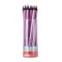 Apli Lapices Jumbo Metallic Lila Metalizado - 5mm de Grosor Triangular - Pack de 18 Unidades - Ideal para Mejor Sujecion