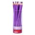 Apli Lapices Jumbo Pastel Lila - Mina 5mm - Forma Triangular para Niños - 10mm Diametro - 170mm Largo - Pack 18 Unidades - Expositor Jumbo Pastel