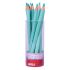 Apli Lapices Jumbo Pastel Turquesa - Mina de 5mm - Forma Triangular para Niños - 10mm de Diametro - Pack de 18 Unidades