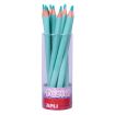Apli Lapices Jumbo Pastel Turquesa - Mina de 5mm - Forma Triangular para Niños - 10mm de Diametro - Pack de 18 Unidades