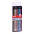 Apli Lapices Jumbo Metal - 5mm - Colores Oro, Plata, Bronce, Azul, Turquesa y Morado - Trazo 5mm - Madera Triangular