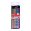Apli Lapices Jumbo Metal - 5mm - Colores Oro, Plata, Bronce, Azul, Turquesa y Morado - Trazo 5mm - Madera Triangular