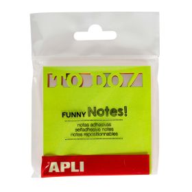 Apli Notas Adhesivas Troquelado To Do 75x75mm Bloc 75 Hojas - 3 Colores Surtidos Fluorescentes - Ideal para Organizar Tareas - Vibrante