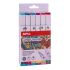 Apli Street Marker Rotuladores de Doble Punta - Punta Redonda de 1mm y Biselada de 6mm - Tinta de Base Alcohol - 12 Colores Surtidos