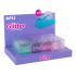 Apli Expositor Portarrollos Cinta Adhesiva Glitter Collection - 19x33mm - 4 Portarrollos Metacrilato Purpurina - Cuchilla Dentada - Dispensador Estable y Pesado - Ideal para Hogar, Oficina y Escuela