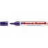 Edding 3000 Rotulador Permanente - Punta Redonda de 1.5mm - Trazo entre 1.5 y 3mm - Recargable - Secado Rapido - Color Violeta