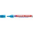 Edding 3000 Rotulador Permanente - Punta Redonda de 1.5mm - Trazo entre 1.5 y 3mm - Recargable - Secado Rapido - Color Azul Claro