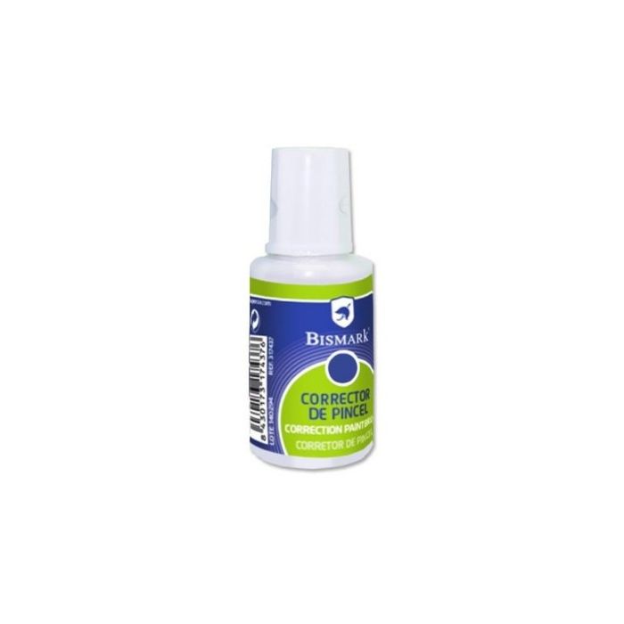 Bismark Liquido Corrector 16ml - Secado Rapido - Aplicador de Pincel - Tamaño Compacto