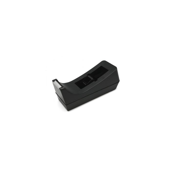 Bismark Portarrollos de Sobremesa para Cintas Adhesivas de hasta 33m - Cuchilla de Acero - Color Negro