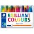 Staedtler Triplus Color 323 Pack de 50 Rotuladores de Punta Fina - Trazo 1mm Aprox - Tinta Base de Agua - Colores Surtidos