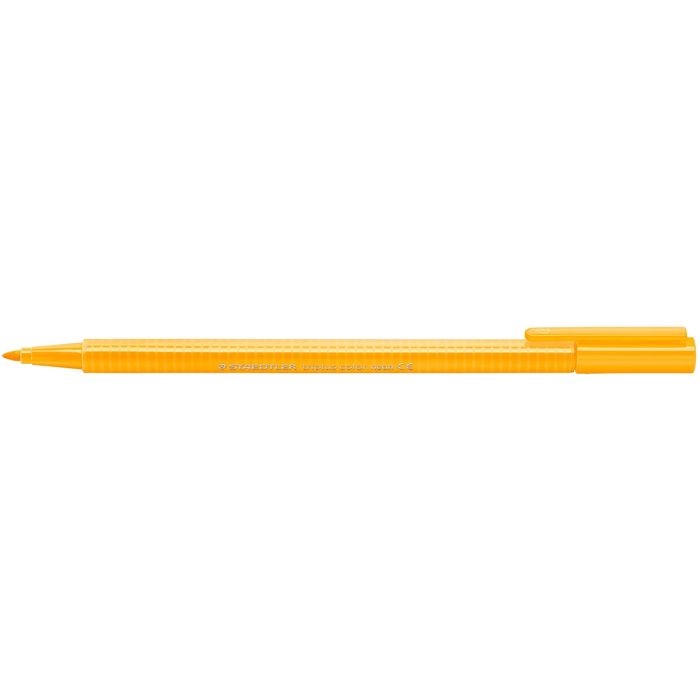 Staedtler Triplus Color 323 Rotulador de Punta Fina - Trazo 1mm Aprox - Tinta Base de Agua - Color Naranja Neon