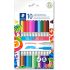 Staedtler Noris 3280 Pack de 10 Rotuladores con Doble Punta - Trazos 1mm y 3mm Aprox - Colores Surtidos