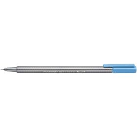 Staedtler Triplus Fineliner 334 Rotulador de Punta Fina - Trazo de 0.3mm - Tinta Base de Agua - Color Azul Cielo