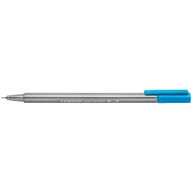Staedtler Triplus Fineliner 334 Rotulador de Punta Fina - Trazo de 0.3mm - Tinta Base de Agua - Color Cian